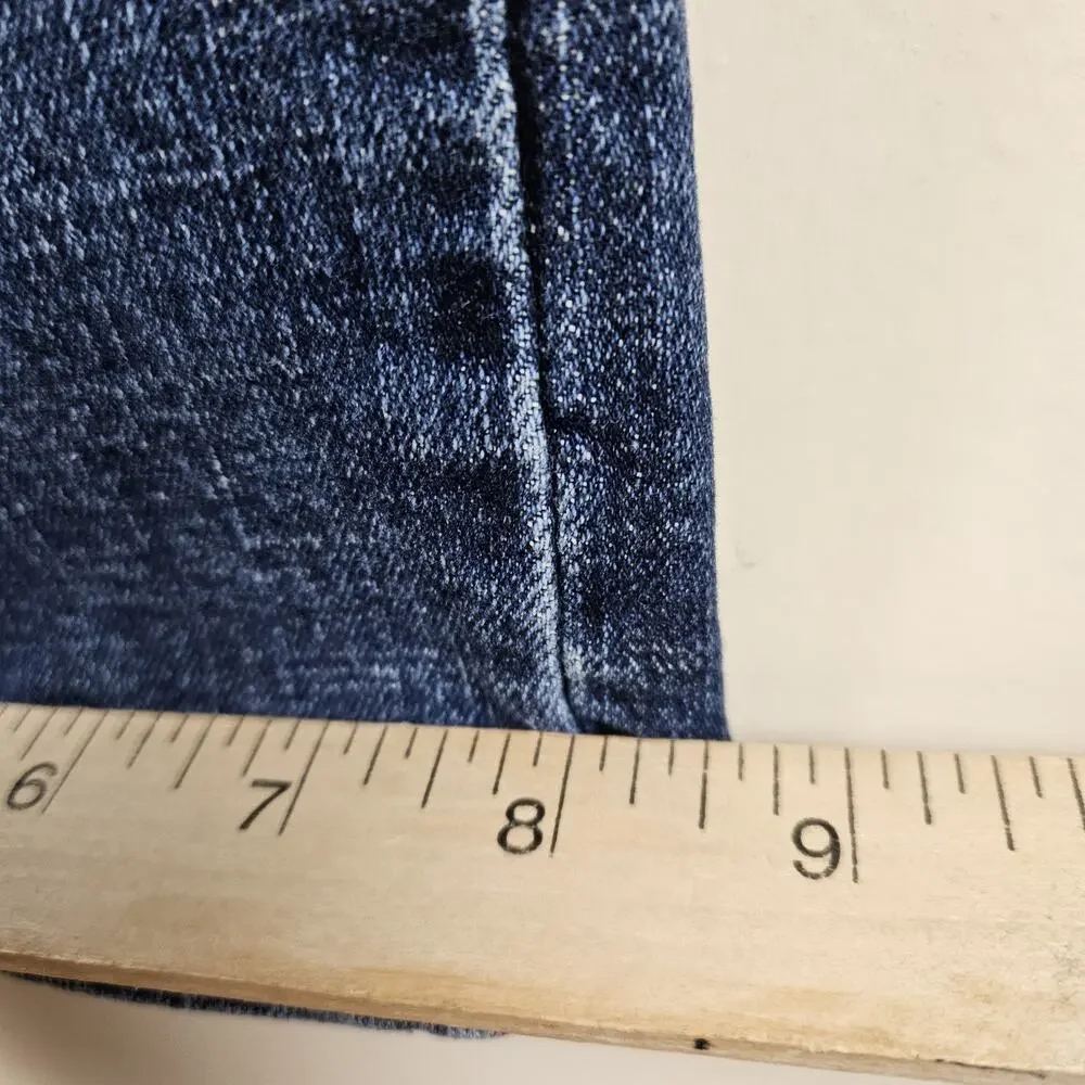 TK Axel Jeans Mens 34x30 FIT 34X27 Medium Wash Blue Slim Boot Stretch Distressed